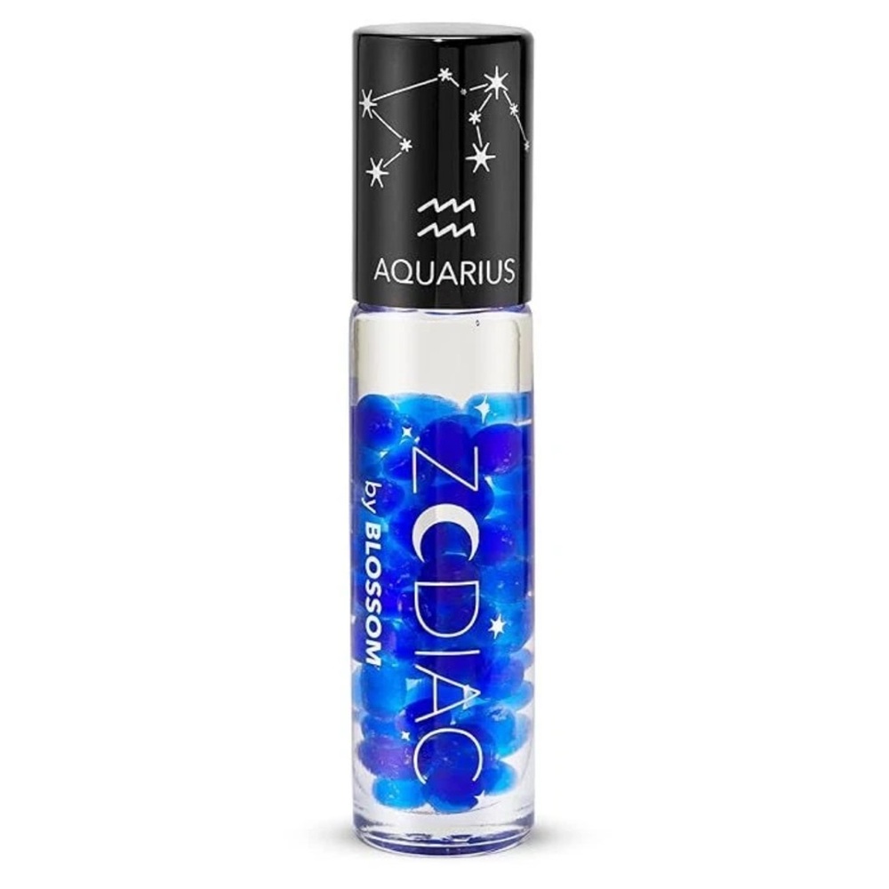 Zodiac by Blossom Aquarius Roll On Lip Gloss with Real Crystals